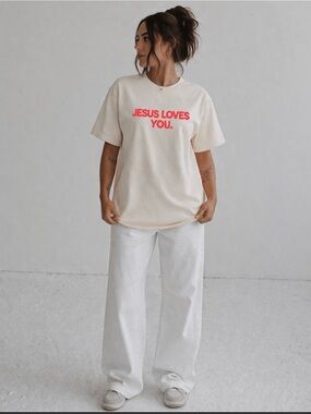 Bright Red Short-Sleeve Graphic Tee - All Things New
